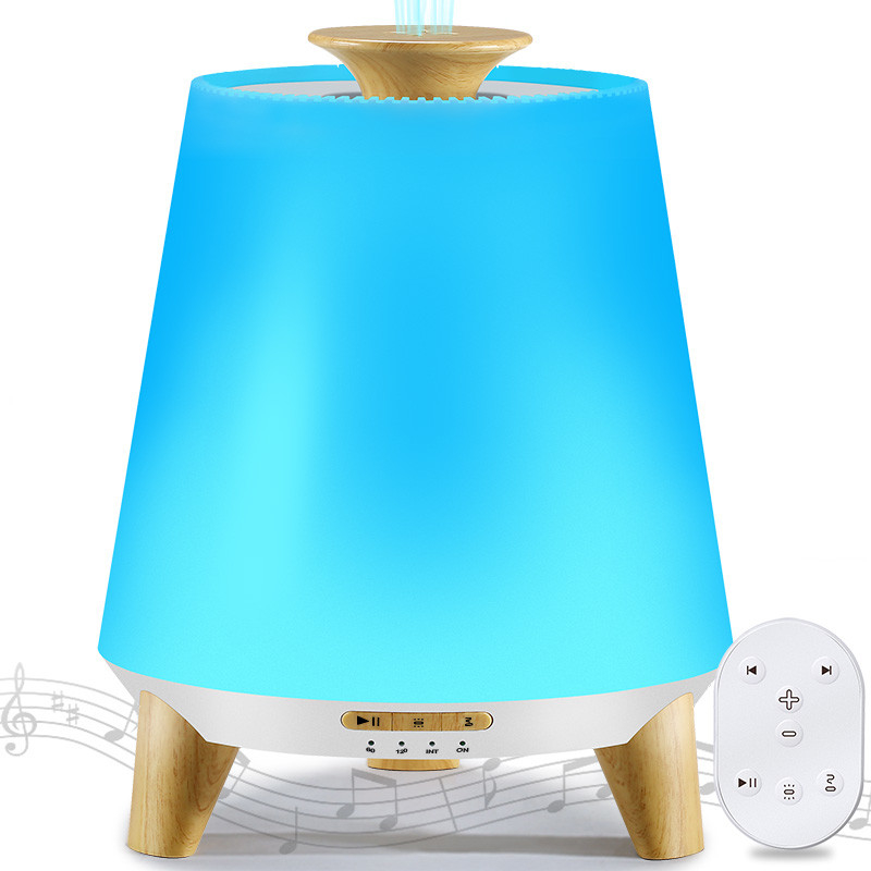 300 ml de altavoces Bluetooth inteligentes difusores para aceites esenciales humidificador de niebla fría aroma difusor de aceite esencial