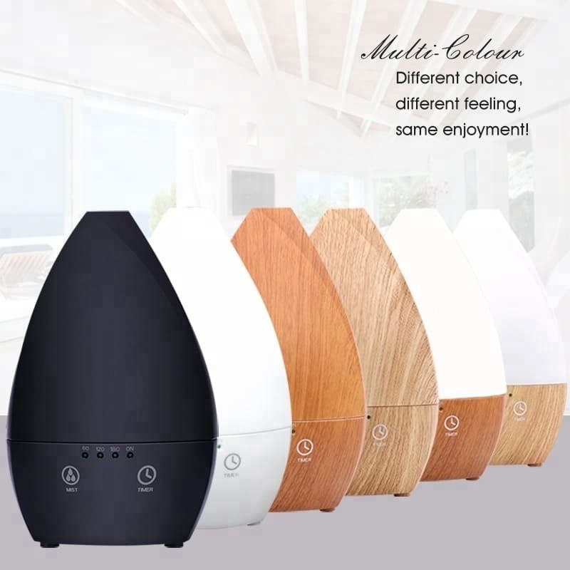 Home Humidificador de aire portátil ultrasónico Difusor de aceite esencial con luz nocturna para el dormitorio