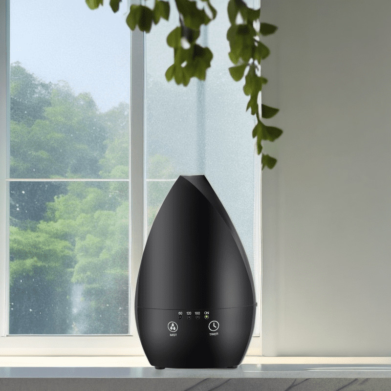 Home Humidificador de aire portátil ultrasónico Difusor de aceite esencial con luz nocturna para el dormitorio