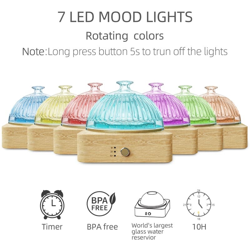 Dispersores aromáticos con lámpara LED de colores DN-839