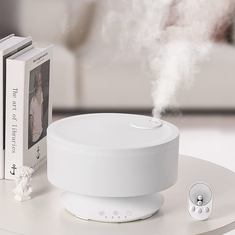 Difusor de aroma de niebla Humidificador de aire de control remoto con luz LED de 7 colores
