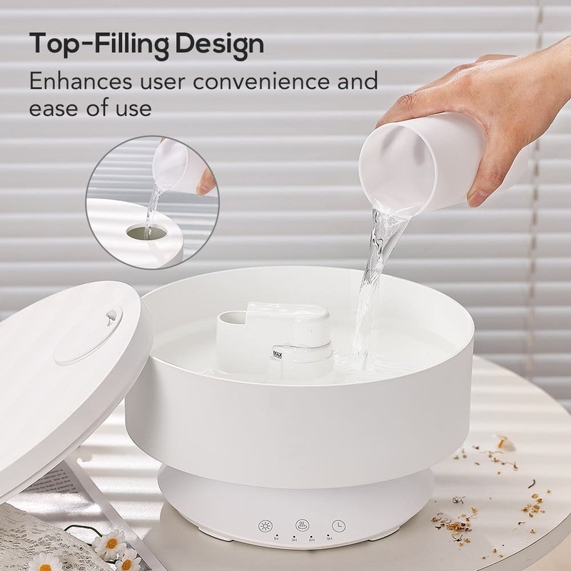 Difusor de aroma de niebla Humidificador de aire de control remoto con luz LED de 7 colores