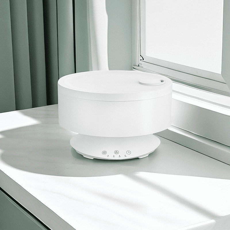 Difusor de aroma de niebla Humidificador de aire de control remoto con luz LED de 7 colores
