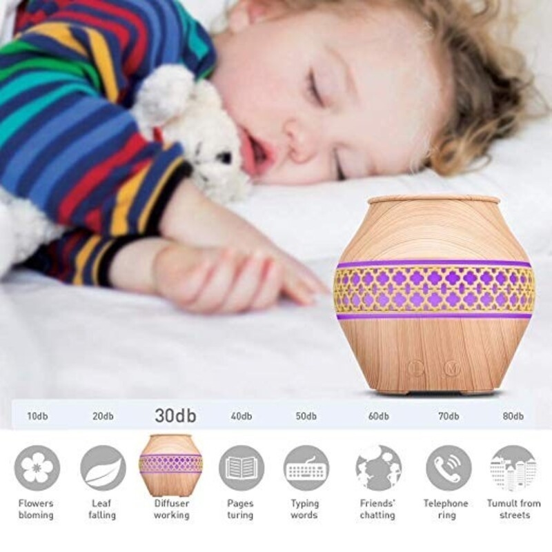Home Humidificador de aire de niebla fresca portátil con luz nocturna Aromaterapia Aceite esencial Deuser Difusor de aroma