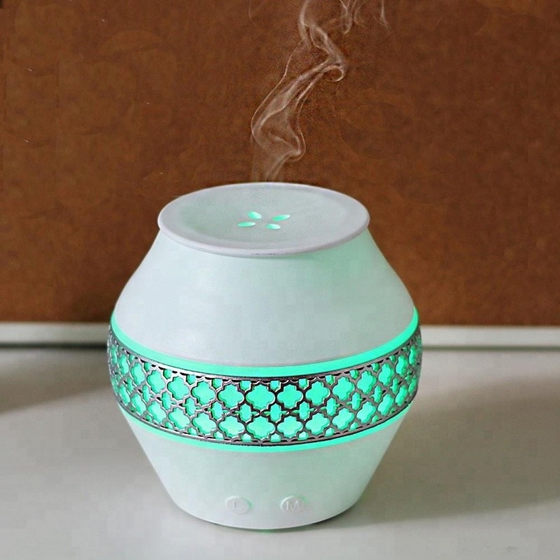 Home Humidificador de aire de niebla fresca portátil con luz nocturna Aromaterapia Aceite esencial Deuser Difusor de aroma