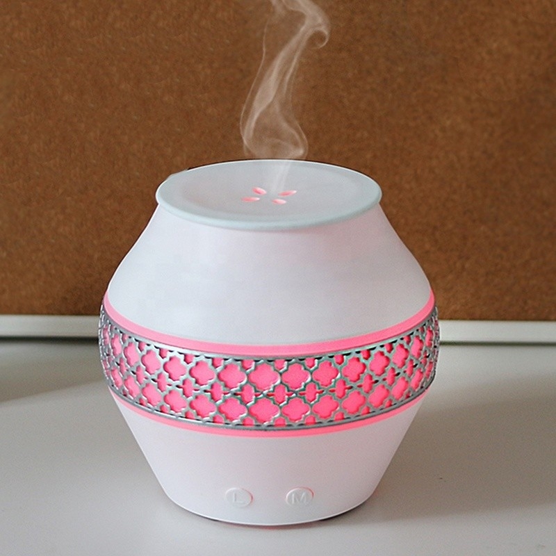 Home Humidificador de aire de niebla fresca portátil con luz nocturna Aromaterapia Aceite esencial Deuser Difusor de aroma