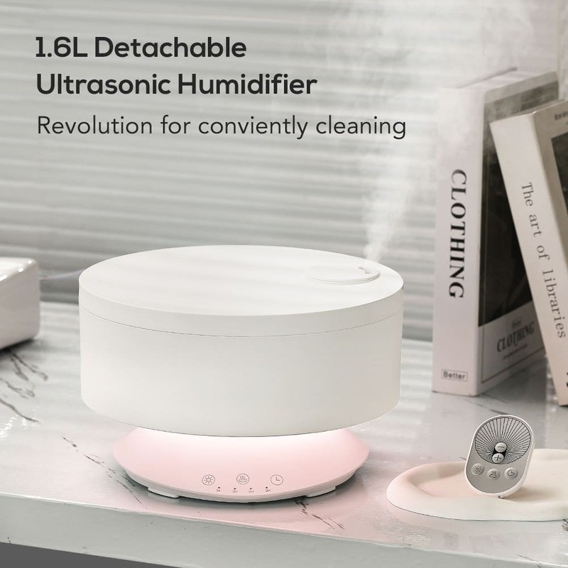 1.6L Humidificador de aire de niebla fresca portátil para el hogar con luz nocturna aroma aceite esencial aroma difusor