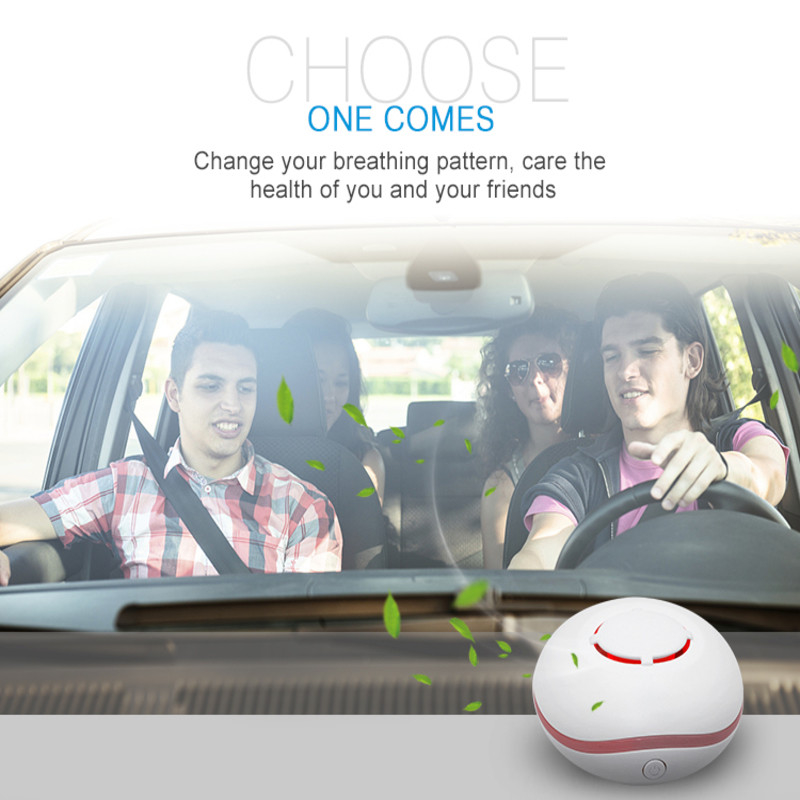 Diffusor portátil de carga por USB de 7 colores Luces ultrasónicas Aromaterapia con aire Diffusor de aceite esencial sin agua