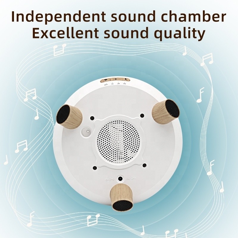 300 ml de altavoces Bluetooth inteligentes difusores para aceites esenciales humidificador de niebla fría aroma difusor de aceite esencial