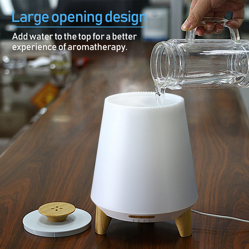 300 ml de altavoces Bluetooth inteligentes difusores para aceites esenciales humidificador de niebla fría aroma difusor de aceite esencial