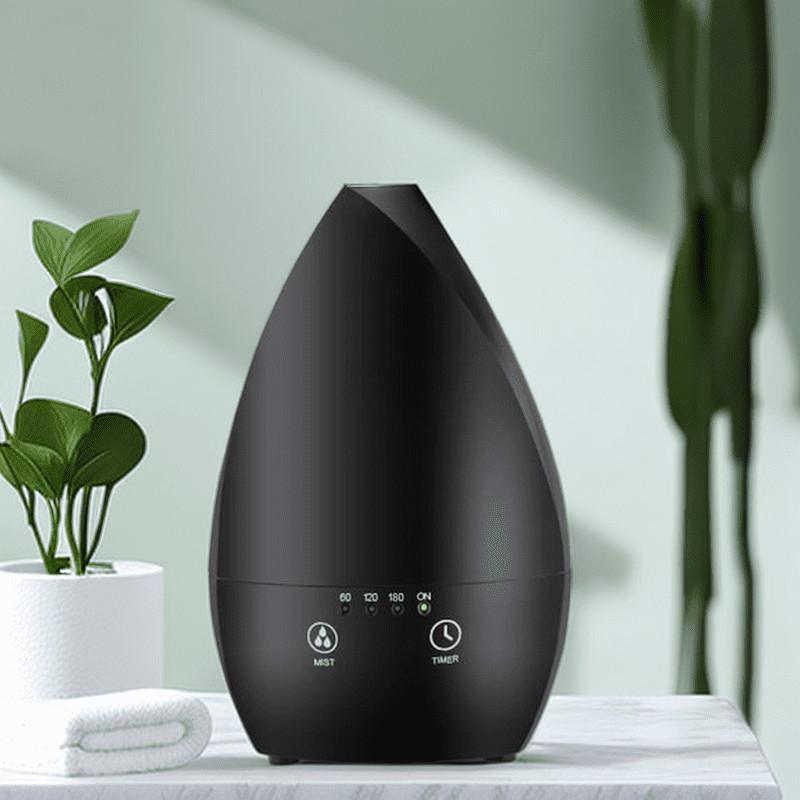 Home Humidificador de aire portátil ultrasónico Difusor de aceite esencial con luz nocturna para el dormitorio